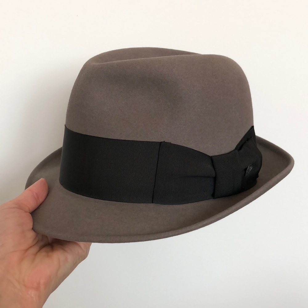 Vintage Dove Grey Fedora